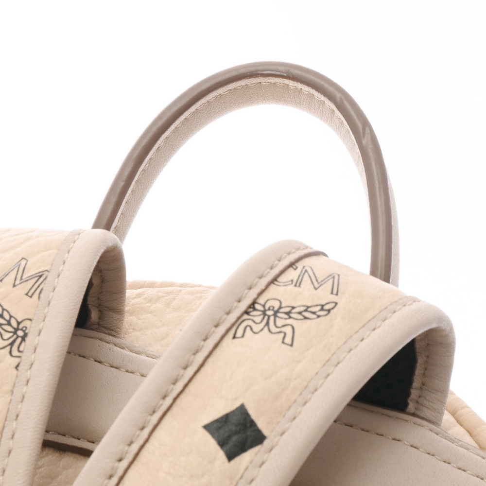 Mcm Backpack Side Studs Gold Hardware Calf Rucksa… - image 4